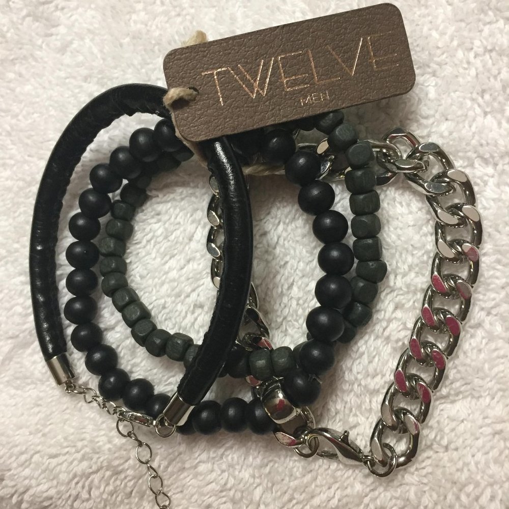 Twelve Brand Set of Four of Men's Bracelets